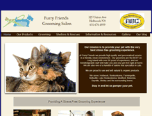 Tablet Screenshot of furryfriendsgroomingsalon.com